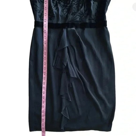 ELIE TAHARI Mally Black Silk Blend Sleeveless Dress sz S Style ER1RM600 Short - Picture 9 of 13